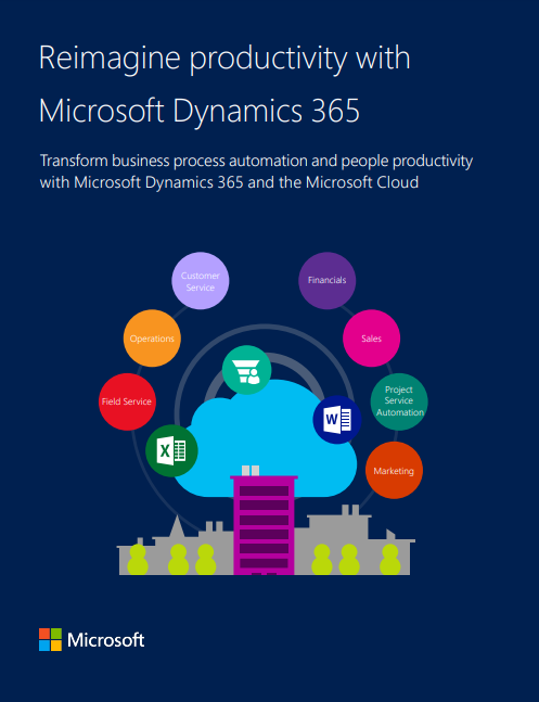 screenshot white paper How to reimagine productivity with Microsoft Dynamics 365
