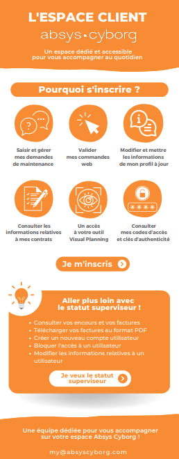 Image infographie Espace client Absys Cyborg