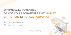À travers ce replay, découvrez comment parier sur le potentiel de vos collaborateurs avec Poplee Entretiens et Poplee Formation. visuel illustrant la conférence web poplee entretiens et poplee formation