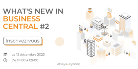 Inscrivez-vous à notre conférence web sur la solution Microsoft Dynamics 365 Business Central pour découvrir les nouveautés de votre ERP. Visuel pour la page event What's new in Business Central - Deuxième édition