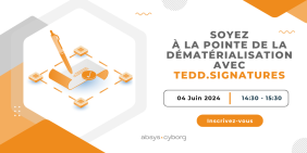 visuel illustrant la conférence web TEDD.signatures