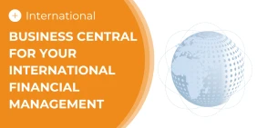 Visual for the article in english : business central for your international finances management