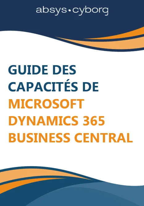 Visuel page guide capacités de Microsoft Dynamics 365 Business Central