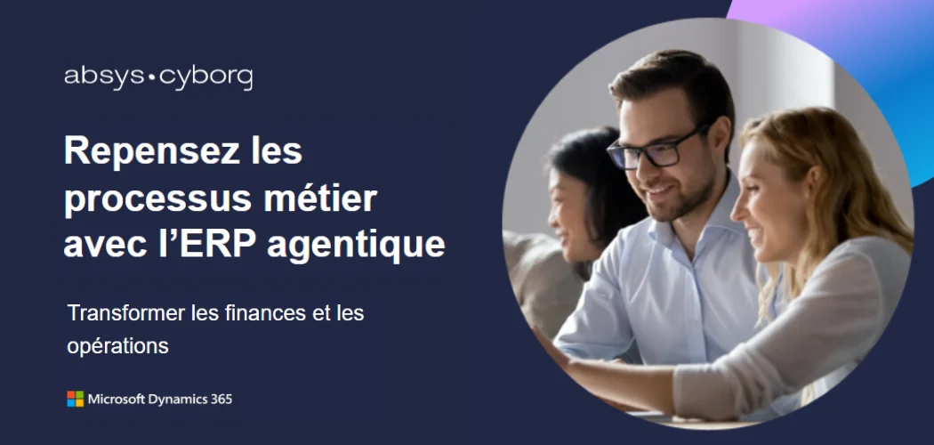 Visuel page infographie repensez vos processus métier avec l’ERP agentique