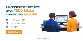 visuel conférence web tedd esker connecté à sage 100
