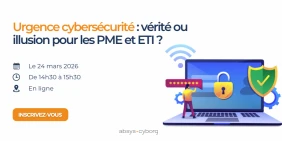 Vignette illustrant la page de la conférence web cybersécurité