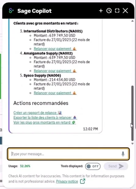 Capture d'écran prioriser les relances clients numéro 2