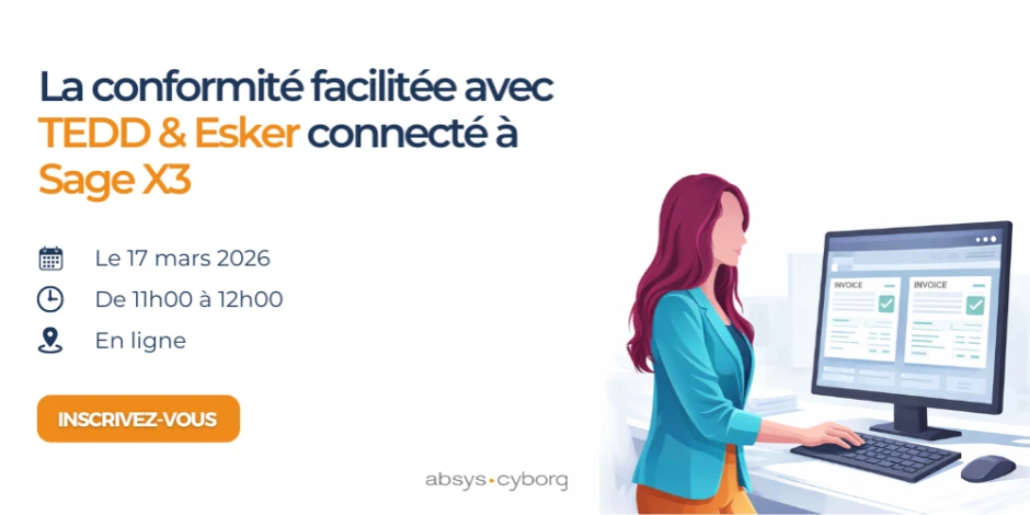Vignette webinar TEDD & Esker pour Sage X3