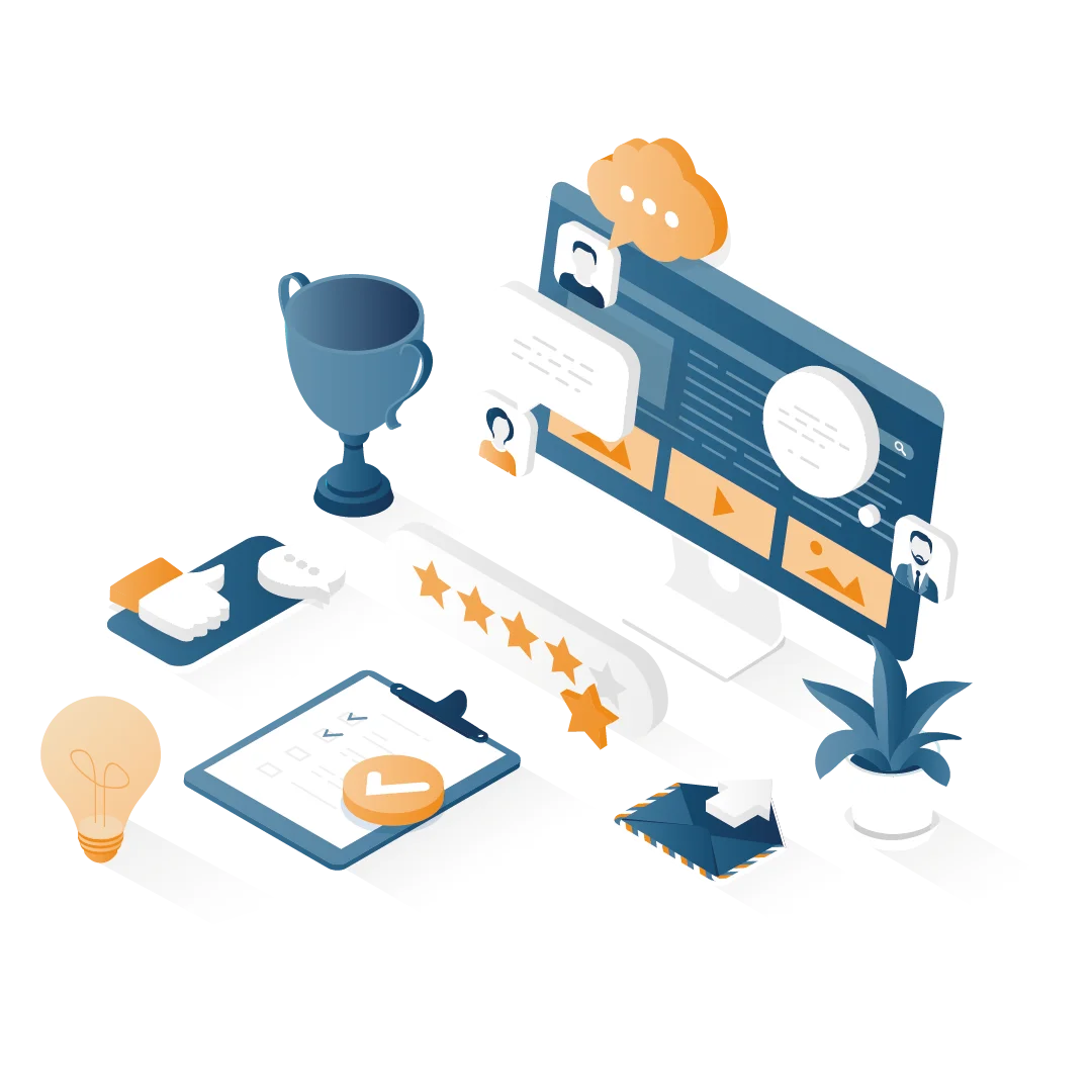 visuel isometric page logiciel SLA