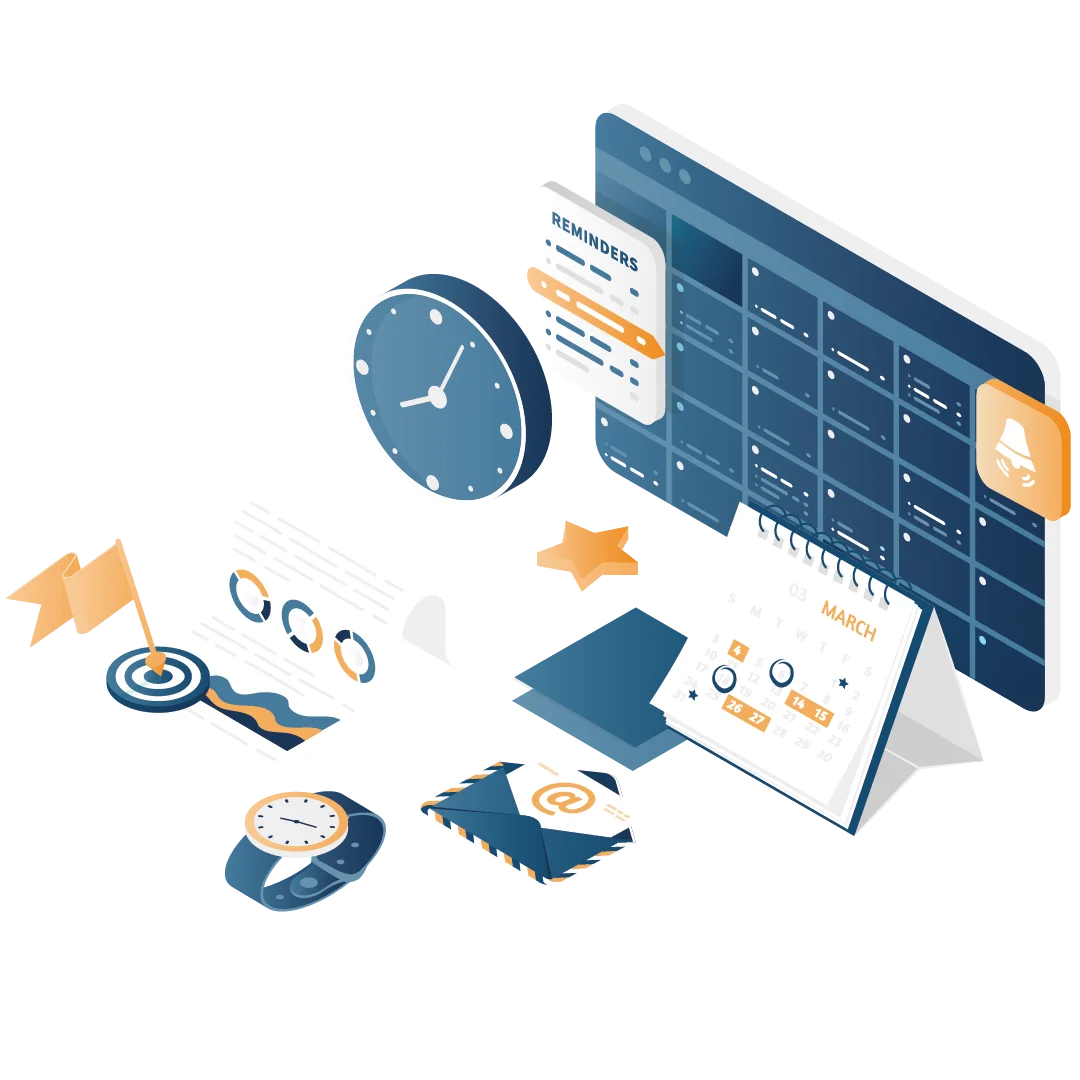 Visuel isometric gestion de planning