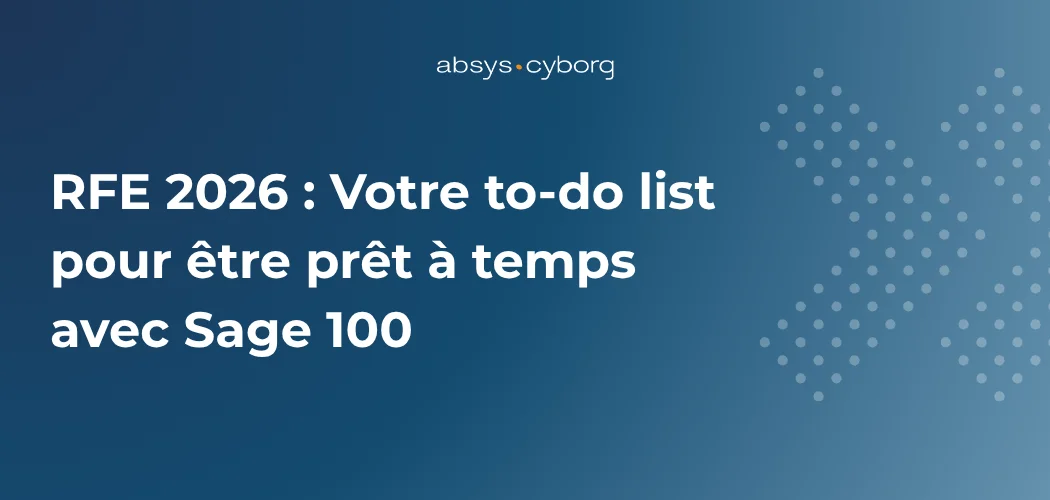 visuel to-do list RFE et Sage 100