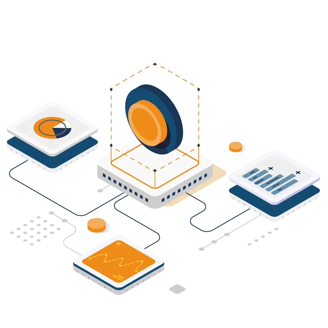 visuel isometric connectivité bancaire 